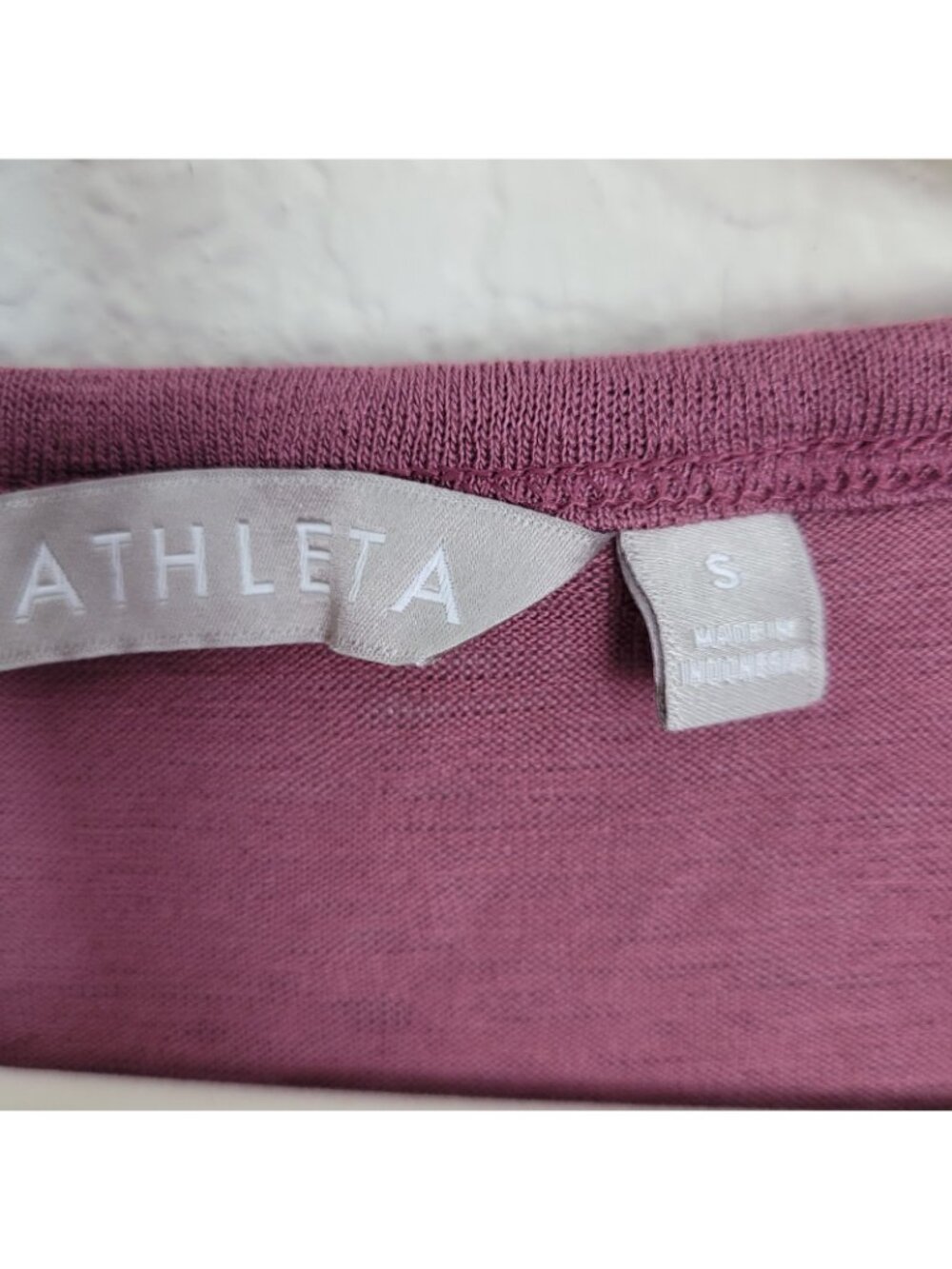 Athleta Deep Mauve Scoop Neck Tank Workout Exercise Gym Casual Sz Small NWT - Picture 5 of 8